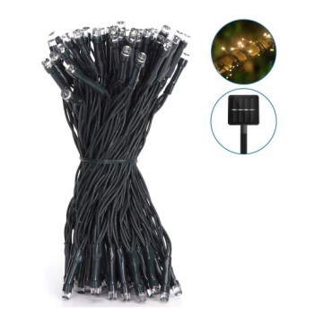 Aigostar - LED solcellsljusslinga 100xLED/12m 300 mAh IP65 varmvit