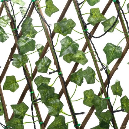 Aigostar - LED solcellskedja 102xLED/2x0,7m IP65 300 mAh varmvit murgröna