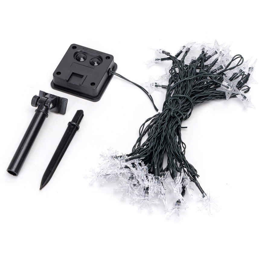 Aigostar - LED solcellsljusslinga 50xLED/8 funktioner 800 mAh 12m IP65 multicolor