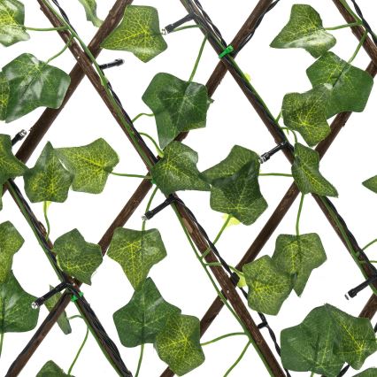 Aigostar - LED solcellsljusslinga 56xLED/2x0,4m IP65 300 mAh varmvit murgröna