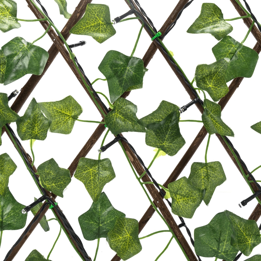 Aigostar - LED solcellsljusslinga 56xLED/2x0,4m IP65 300 mAh varmvit murgröna