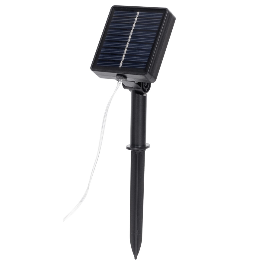 Aigostar - LED Solcellsljusslinga 70xLED/4x1m IP65 300 mAh varmvit murgröna