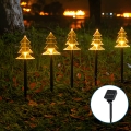 Aigostar - LED Solcellsljusstake för jul LED/0,054W/1,2V 1m IP65 varmvit