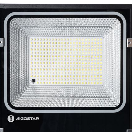 Aigostar - LED solcellsstrålkastare LED/150W/3,2V 3000mAh 3000K/4000K/6500K IP66 + fjärrkontroll