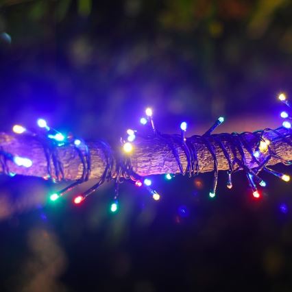 Aigostar - LED-solcellsslinga 100 LED/8 funktioner 12 m IP65 flerfärgad