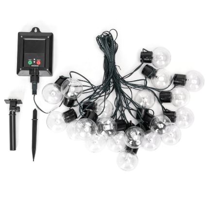 Aigostar - LED solcellsslinga 20xLED/8 lägen 11,5m IP65 flerfärgad