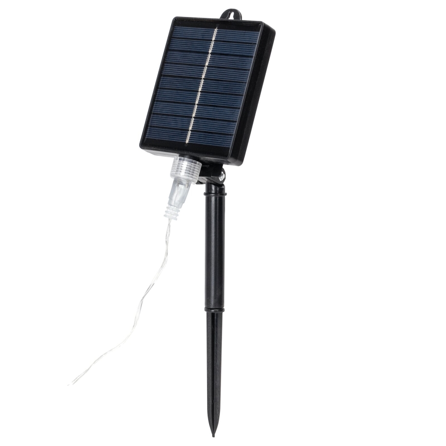 Aigostar - LED solcellsslinga 384xLED/13m IP65 1200 mAh kallvit