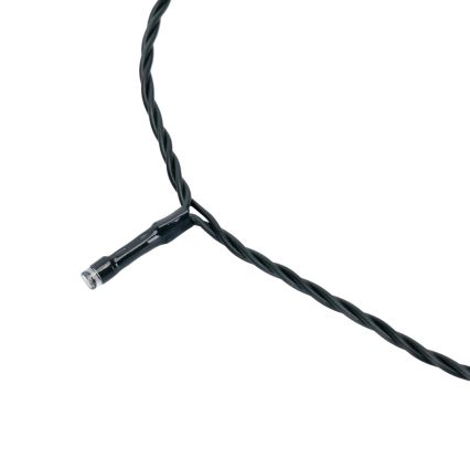 Aigostar - LED solcellsdriven julslinga 200 LED/8 funktioner, 22 m, IP65, kallvit, 800 mAh