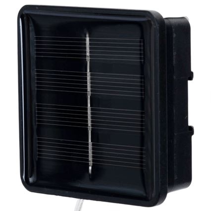 Aigostar - LED solcellsdriven julslinga 200 LED/8 funktioner, 22 m, IP65, kallvit, 800 mAh