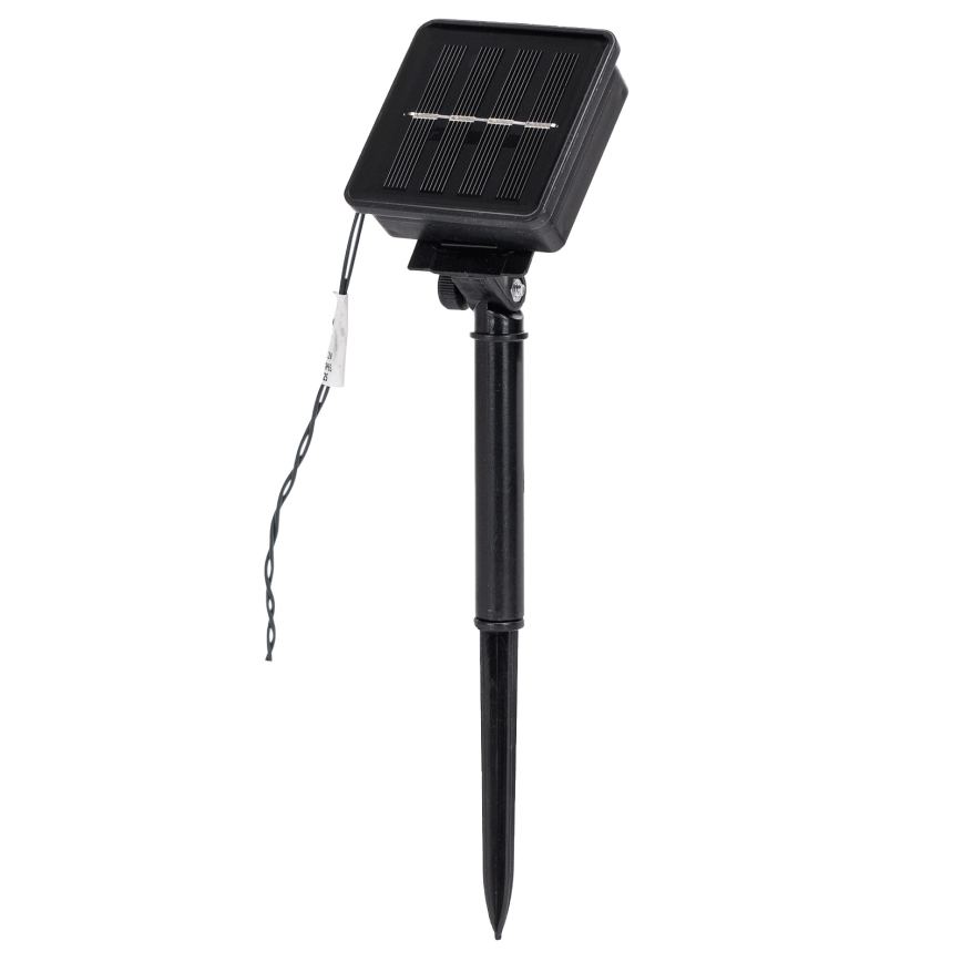 Aigostar - LED solcellsdriven julslinga 200 LED/8 funktioner, 22 m, IP65, kallvit, 800 mAh