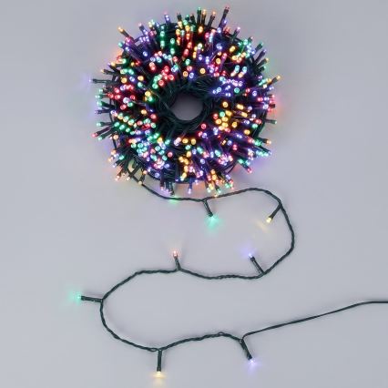 Aigostar - LED-solcellsslinga för jul 300xLED/8 funktioner 32m IP65 flerfärgad 1200 mAh