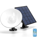 Aigostar - LED solcellsvägglampa LED/3,2V 3000K/4000K/6500K 5000 mAh IP65 + fjärrkontroll