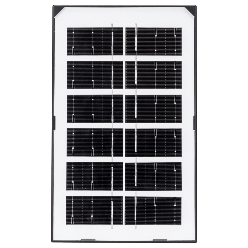 Aigostar - LED-solcellsarmatur, 35 W/12 V, 3000 mAh, 6500 K, IP65, Ø 15 cm + fjärrkontroll