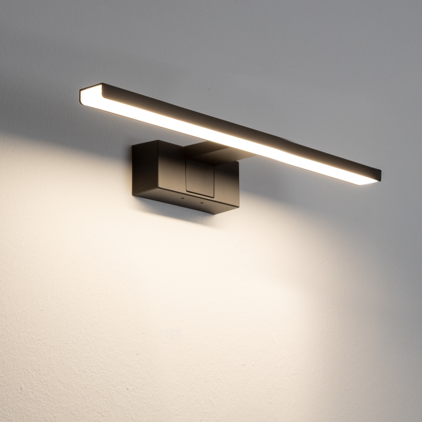 Aigostar - LED-spegelbelysning för badrum LED/8W/230V 4000K 40 cm IP44 svart