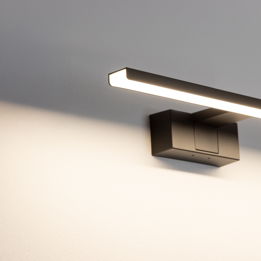 Aigostar - LED-spegelbelysning för badrum LED/8W/230V 4000K 40 cm IP44 svart