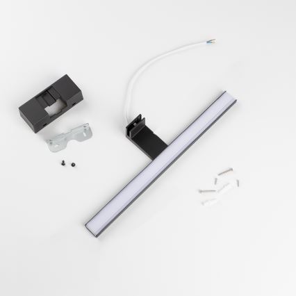 Aigostar - LED-spegelbelysning för badrum LED/8W/230V 4000K 40 cm IP44 svart