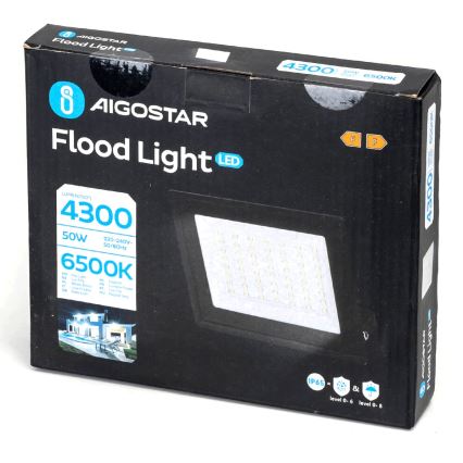 Aigostar - LED strålkastare LED/50W/230V 6500K IP65