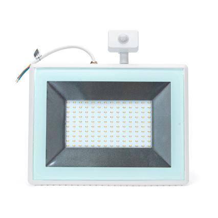 Aigostar - LED Strålkastare med sensor LED/100W/230V 4000K IP65 vit