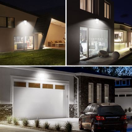 Aigostar - LED Strålkastare med sensor LED/10W/230V 4000K IP65 vit