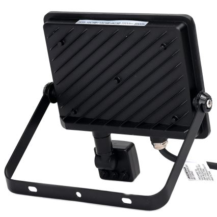 Aigostar - LED strålkastare med sensor LED/50W/230V 6500K IP65 svart