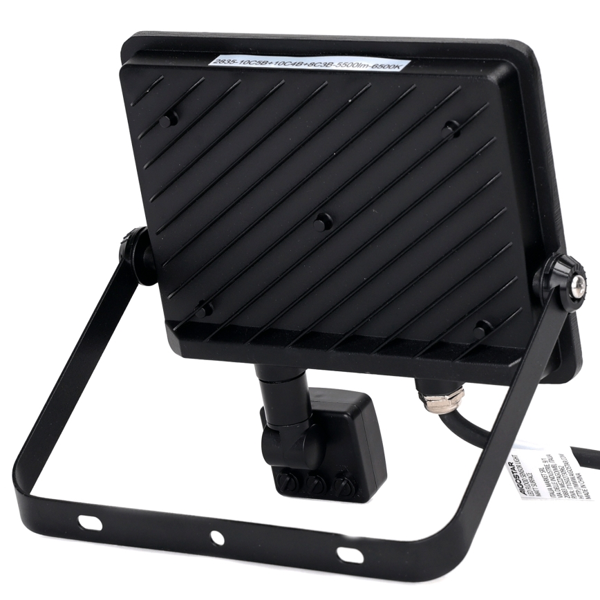 Aigostar - LED strålkastare med sensor LED/50W/230V 6500K IP65 svart