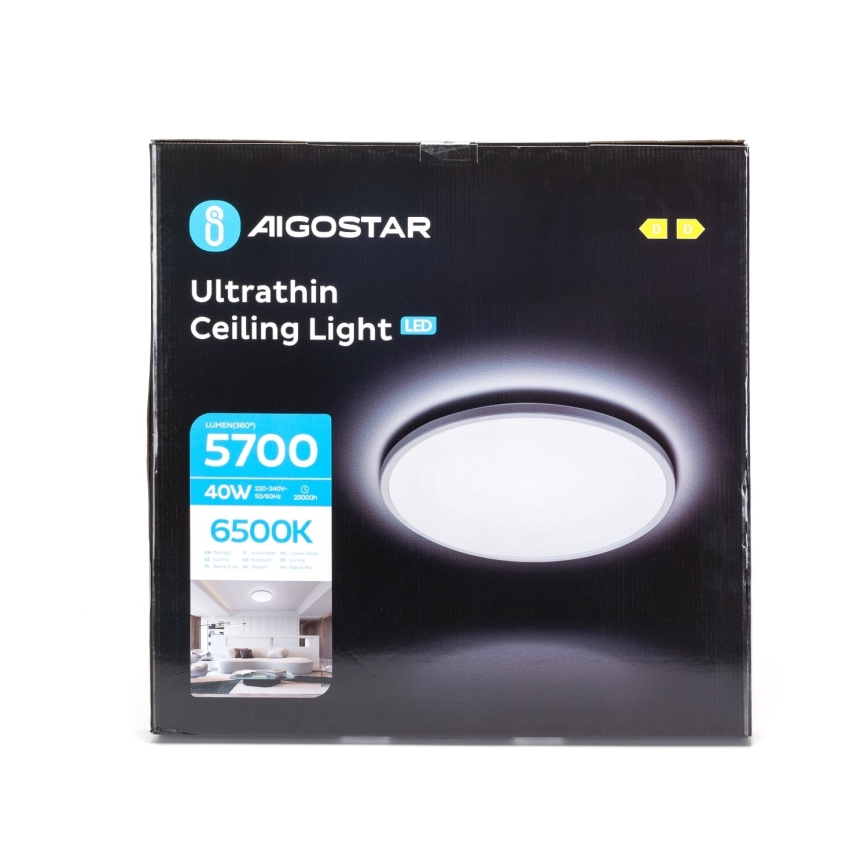 Aigostar - LED taklampa för badrum LED/40W/230V 6500K diameter 54 cm IP44