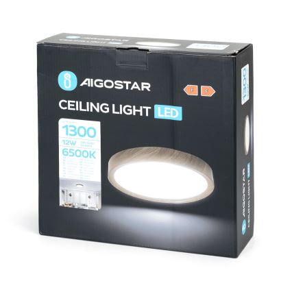 Aigostar - LED taklampa LED/12W/230V 6500K diameter 26,3 cm