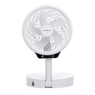 Aigostar - LED Trådlös hopfällbar fläkt med USB-port 6,5W/5V 8000 mAh
