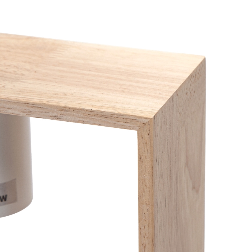 Aigostar - LED träpendel med sladd 1xE27/9W/230V 2200K tall