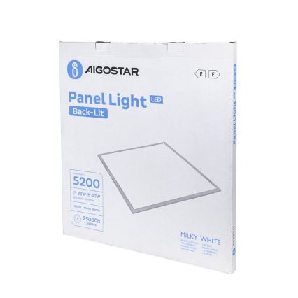Aigostar - LED upphängd takpanel LED/40W/230V 3000K/4000K/6500K 60x60cm vit
