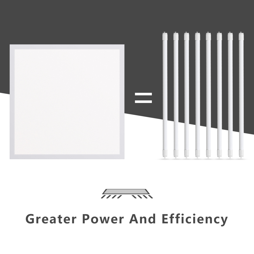 Aigostar - LED upphängd takpanel LED/40W/230V 3000K/4000K/6500K 60x60cm vit