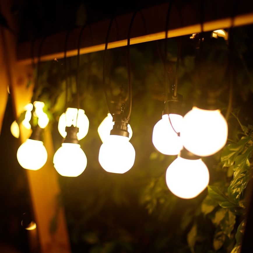Aigostar - LED Utomhus dekorativ ljusslinga 10xLED/8m IP44 varm vit