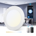 Aigostar - LED Utomhus dimbar infälld armatur MESH LED/6W/230V 2700-6500K IP44 vit