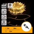 Aigostar - LED utomhus julbelysning, 1000 LED, 8 funktioner, 50 m, IP44, varmvit