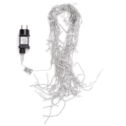 Aigostar - LED utomhus julbelysning 100xLED/8 funktioner 8x0,4m IP44 flerfärgad