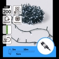 Aigostar - LED Utomhus julbelysning 200xLED/8 funktioner 13m IP44 kallvit