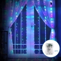 Aigostar - LED Utomhus julbelysning 200xLED/8 funktioner 3xAA 5x2m IP44 multicolor