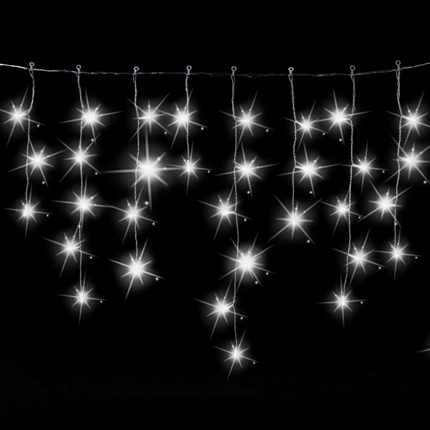Aigostar - LED utomhus julbelysning 200xLED 8x0,6m IP44 kallvit