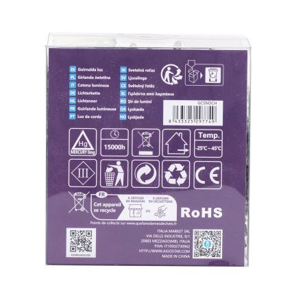 Aigostar - LED Utomhus julbelysning 300xLED/8 funktioner 3xAA 15,3m IP44 multicolor