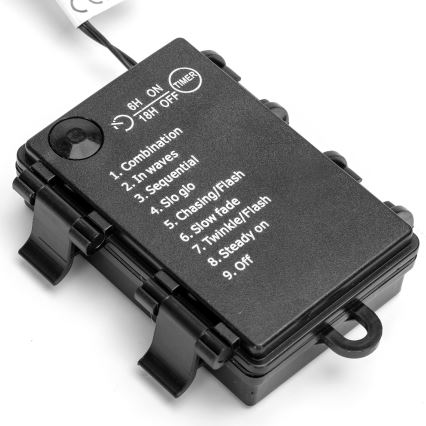 Aigostar - LED Utomhus julbelysning 300xLED/8 funktioner 15,3m IP44 kallvit