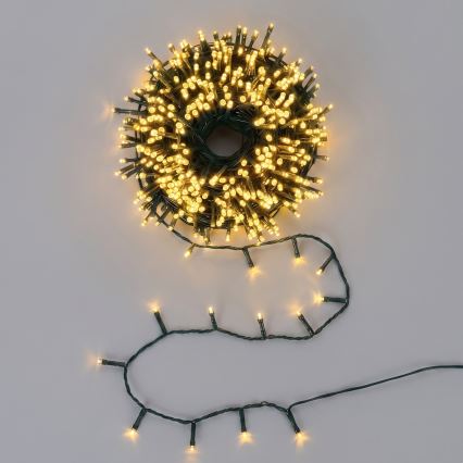 Aigostar - LED Utomhus julbelysning 300xLED/8 funktioner 18m IP44 varmvit