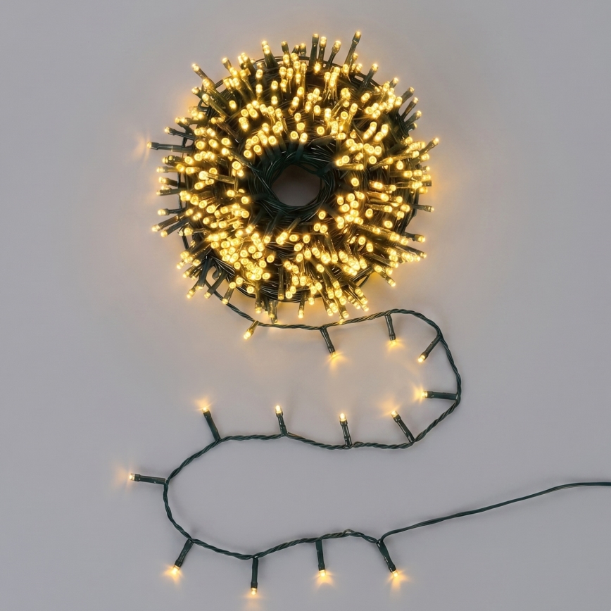 Aigostar - LED Utomhus julbelysning 300xLED/8 funktioner 18m IP44 varmvit