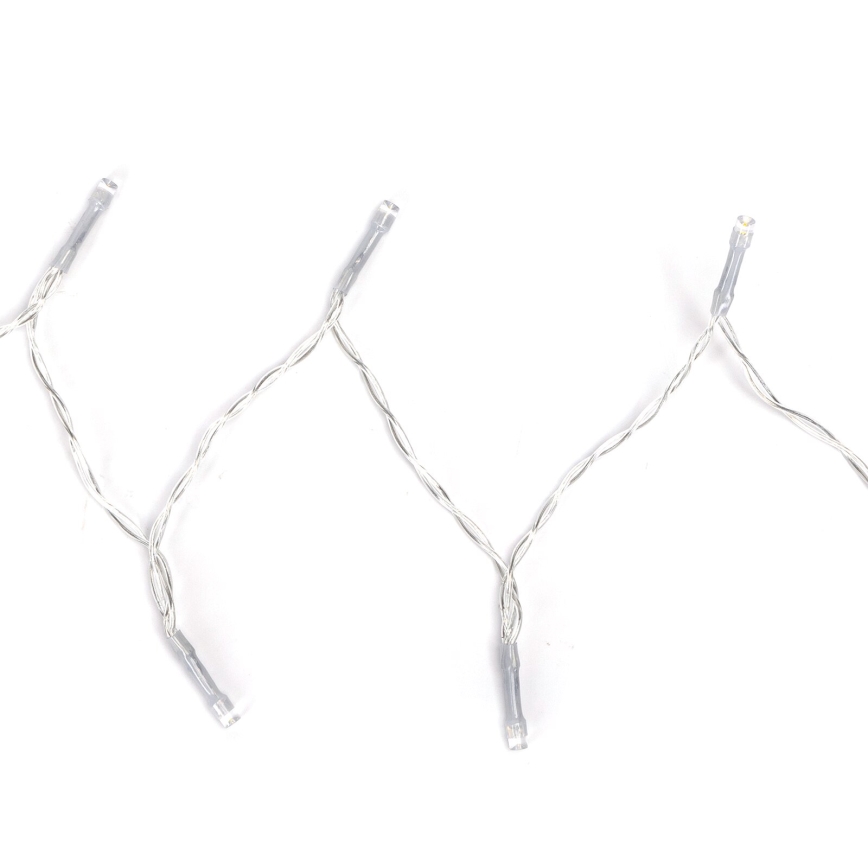 Aigostar - LED Utomhus julbelysning 50xLED/8 funktioner 3xAA 5,3m IP44 kallvit