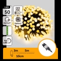Aigostar - LED utomhus julbelysning 50×LED/8 funktioner, 8 m, IP44, varmvit