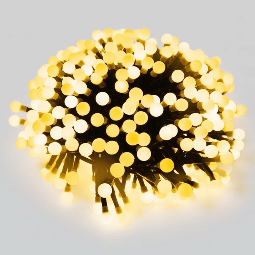 Aigostar - LED utomhus julbelysning 50×LED/8 funktioner, 8 m, IP44, varmvit