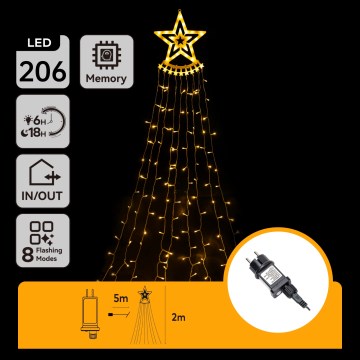 Aigostar - LED utomhus julbelysning LED/3,6W/230V 2m IP44 varmvit