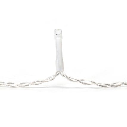 Aigostar - LED utomhus julbelysning, ljusslinga 100xLED/8 funktioner 8x0,4m IP44 varmvit