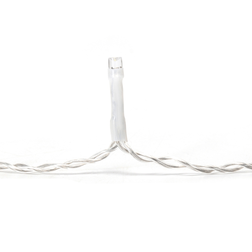 Aigostar - LED utomhus julbelysning, ljusslinga 100xLED/8 funktioner 8x0,4m IP44 varmvit