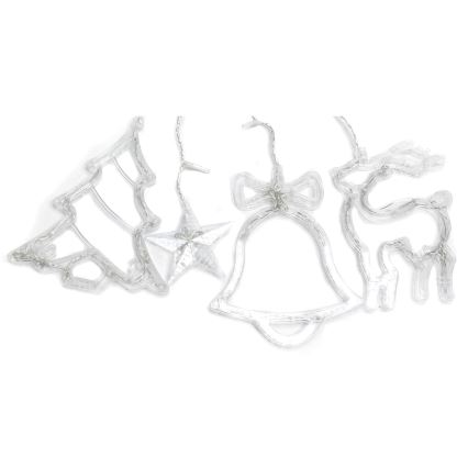 Aigostar - LED utomhusjulslinga, 120 LED, 8 funktioner, 3 × 0,6 m, IP44, kallvit, med fjärrkontroll