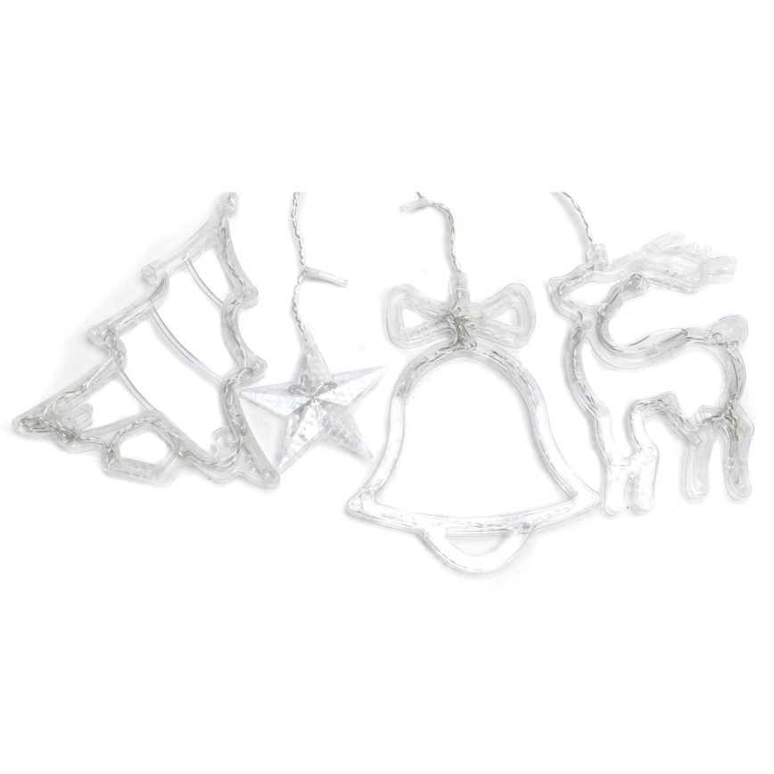 Aigostar - LED utomhusjulslinga, 120 LED, 8 funktioner, 3 × 0,6 m, IP44, kallvit, med fjärrkontroll